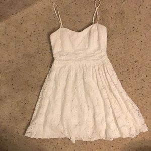 Summer white flower dress